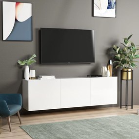 Έπιπλο Τηλεόρασης Λευκό REFI 150x31x44