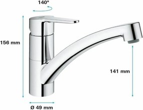 Μονή λαβή βρύση Grohe Start Eco