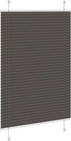 vidaXL Πλισέ περσίδα Μαύρο 85x150 cm Πλάτος υφάσματος 84,4 cm