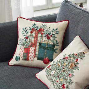 Χριστουγεννιάτικη Μαξιλαροθήκη (43x43) Gofis Home Xmas 339