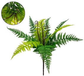 Τεχνητό Κλαδί-Φυτό Άγρια Φτέρη 78258 60x60x40cm Green GloboStar Polyester,Πλαστικό