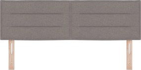 vidaXL Κεφαλάρι με κεφαλάρι Taupe 144 cm Τεχνητό Δέρμα