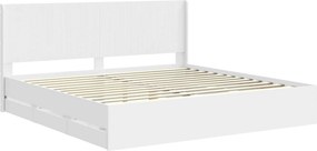 vidaXL Καλάθι με αποθήκη και κεφαλάρι Λευκό 180 x 200 cm