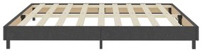 Πλαίσιο Κρεβατιού Boxspring Γκρι 200 x 200 εκ. Υφασμάτινο - Γκρι