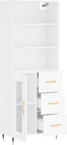 vidaXL Ντουλάπι Λευκό 69,5x34x180 εκ. από Επεξεργασμένο Ξύλο