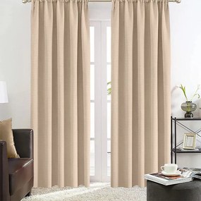 LINO ΚΟΥΡΤΙΝΑ EMB BASKO ΜΕ ΤΡΕΣΑ TAUPE 150X240