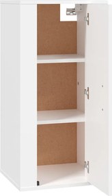vidaXL Έπιπλο Τηλεόρασης Επιτοίχιο Λευκό 40x34,5x80 εκ.