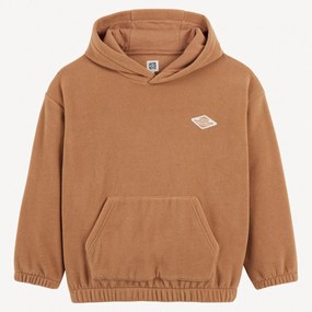 Φούτερ oversize από φλις με κουκούλα