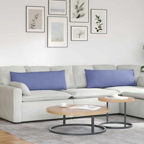 vidaXL Μαξιλάρι Καναπέ 2 pcs Μπλε τζην 120 x 40 cm ύφασμα