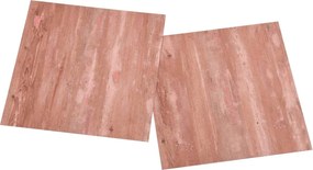 vidaXL Πλάκες Δαπέδου 55 pcs Κόκκινο 5,11 m² PVC