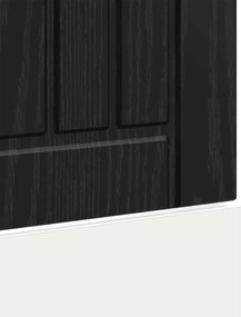vidaXL Πάνελ πλυντηρίου πιάτων LUCCA Μαύρη Δρυς 45 x 1,5 x 57 εκ