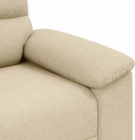 vidaXL Διθέσιος Καναπές Κρεμ 180x81x84 εκ. Ύφασμα