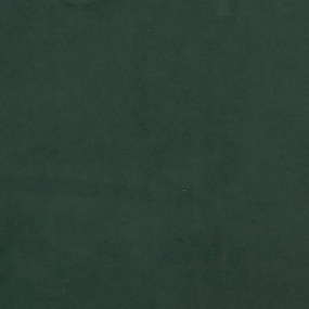 vidaXL Στρώμα με Pocket Springs Σκούρο Πράσινο 160x200x20εκ. Βελούδινο