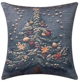 Χριστουγεννιάτικη Μαξιλαροθήκη (45x45) Silk Fashion ks2026-21