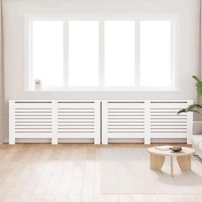 vidaXL Καλύμματα Καλοριφέρ 2 τεμ. Λευκά 172 x 19 x 81,5 εκ. από MDF