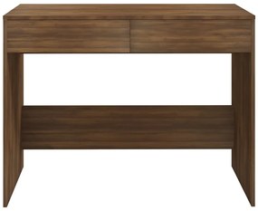 vidaXL Γραφείο Καφέ Δρυς 101x50x76,5 εκ. από Επεξεργασμένο Ξύλο