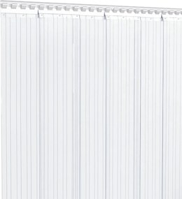 vidaXL Λωριδοκουρτίνα Διαφανής 25 μ. 200 χιλ. x 1,6 χιλ. από PVC