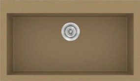 Sanitec Classic 333 (79×50) - Γρανιτένιος νεροχύτης - Metallic COFFE