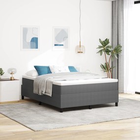 vidaXL Κρεβάτι Box Spring με Στρώμα σε Ανοιχτό Γκρι, 160 x 200 εκ., από βελούδο.