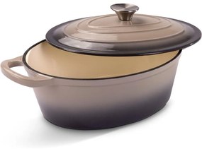 Κατσαρόλα Oval Εμαγιέ 28x11.2cm 3.5lt Lamart IRON LT1305