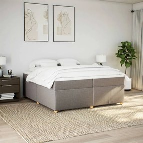 ΚΡΕΒΑΤΙ BOXSPRING ΜΕ ΣΤΡΩΜΑ TAUPE 200X200 ΕΚ. ΥΦΑΣΜΑΤΙΝΟ 3285405