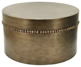 Βοηθητικό Τραπέζι DKD Home Decor 76 x 76 x 42 cm Χρυσό Μέταλλο
