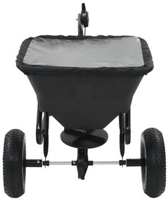 vidaXL Διανομέας Αλατιού Ελκόμενος 45 L 125x74x79 εκ. από PVC/Ατσάλι