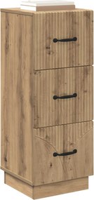 vidaXL Ντουλάπι με Συρτάρια 33 x 34,5 x 87 εκ. Επεξεργασμένο Ξύλο