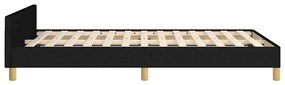 vidaXL Σκελετός Κρεβατιού Χωρίς Στρώμα Μαύρο 120x200 εκ. Υφασμάτινο