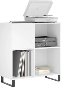 vidaXL Έπιπλο Δίσκων Λευκό 84,5 x 38 x 89 εκ. από Επεξεργασμένο Ξύλο