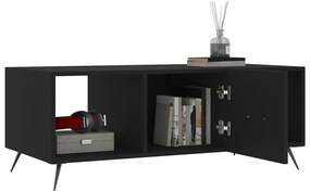 vidaXL Τραπεζάκι Σαλονιού Μαύρο 102x50x40 εκ. από Επεξεργασμένο Ξύλο