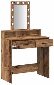 vidaXL Τραπέζι περιποίησης Καφέ 79 x 41 x 140 εκ. Επεξεργασμένο ξύλο