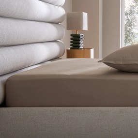 Σεντόνι με λάστιχο από βαμβακερό περκάλι με γύρισμα 30 εκ., 300 κλωστές, Veneto