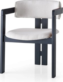 Καρέκλα Κρέμ / Μαύρο CO 58x49x76