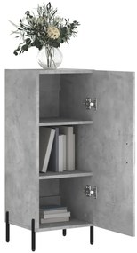 vidaXL Ντουλάπι Γκρι Σκυροδέματος 34,5x34x90 εκ. Επεξεργασμένο Ξύλο