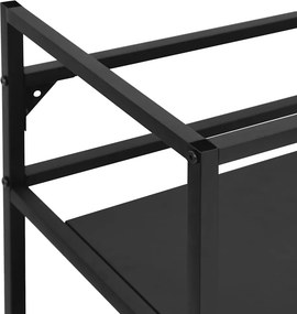 vidaXL Έπιπλο Μπάνιου Μαύρο 40 x 38 x 83 εκ. Σιδερένιο