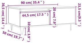 ΤΡΑΠΕΖΑΚΙ ΣΑΛΟΝΙΟΥ ΚΑΠΝΙΣΤΗ ΔΡΥΣ 90X50X36,5 ΕΚ. ΕΠΕΞΕΡΓ. ΞΥΛΟ 830809