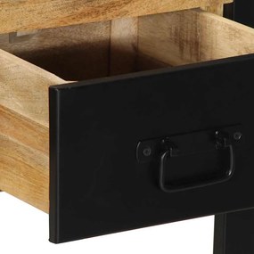 vidaXL Τραπέζι κονσόλας 100x35x75 cm Στερεό ακατέργαστο ξύλο Mango
