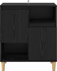 vidaXL Πλαϊνό γραφείο Μαύρη δρυς 35 x 60 x 70 εκ Επεξεργασμένο Ξύλο