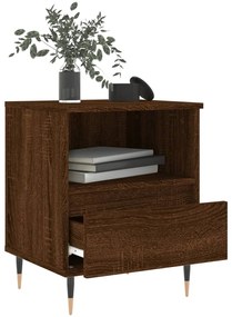 vidaXL Κομοδίνα 2 τεμ. Καφέ Δρυς 40 x 35 x 50 εκ. από Επεξεργ. Ξύλο