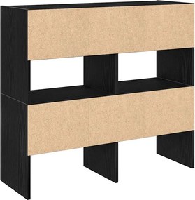 vidaXL Ράφια παπουτσιών 2 τμχ στοιβαζόμενα Μαύρη βελανιδιά