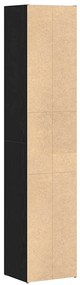 vidaXL Βιβλιοθήκη Μονάδα Μαύρο Δρυς 36x30x171 εκ Επεξεργασμένο ξύλο