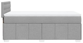 ΚΡΕΒΑΤΙ BOXSPRING ΜΕ ΣΤΡΩΜΑ ΑΝΟΙΧΤΟ ΓΚΡΙ 90X190 ΕΚ. ΥΦΑΣΜΑΤΙΝΟ 3286937