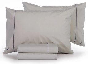 Σεντόνια Διπλά (Σετ) Nautica By Nef-Nef Homeware Nau Wave Solid Μπεζ