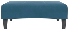 vidaXL Υποπόδιο Μπλε 77x55x31 εκ. Βελούδινο