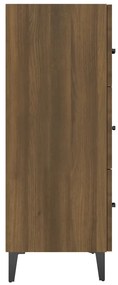 vidaXL Ντουλάπι Καφέ Δρυς 69,5 x 34 x 90 εκ. Επεξεργασμένο Ξύλο