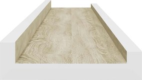 vidaXL Ράφια Τοίχου 4 τεμ. Λευκό και Sonoma Δρυς 80 x 9 x 3 εκ.
