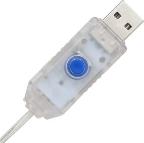 vidaXL 3D Ελάφι 140 LED Θερμό λευκό 70 x 41 x 128 εκ Ρατάν