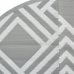vidaXL Χαλί εξωτερικού χώρου ARAKIL γκρι Ø120 cm PP