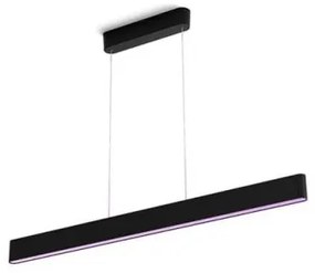 Έξυπνο Γραμμικό Κρεμαστό Φωτιστικό 2xLed 79W RGBW Hue Ensis Philips Hue-929003052501-Μαύρο 929003052501